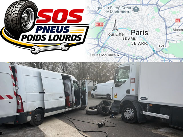 Réparation pneu poids lourd Paris