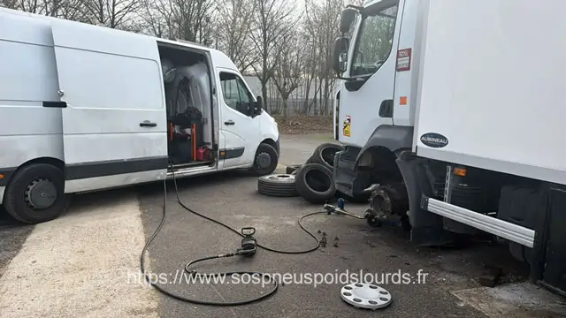 Réparation montage pneu camion PL