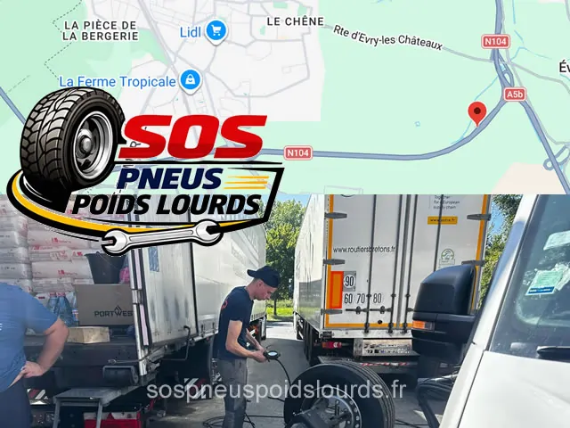 SOS dépannage pneu poids lourd N104