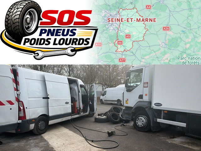 Réparation pneu poids lourd Seine-et-Marne 77