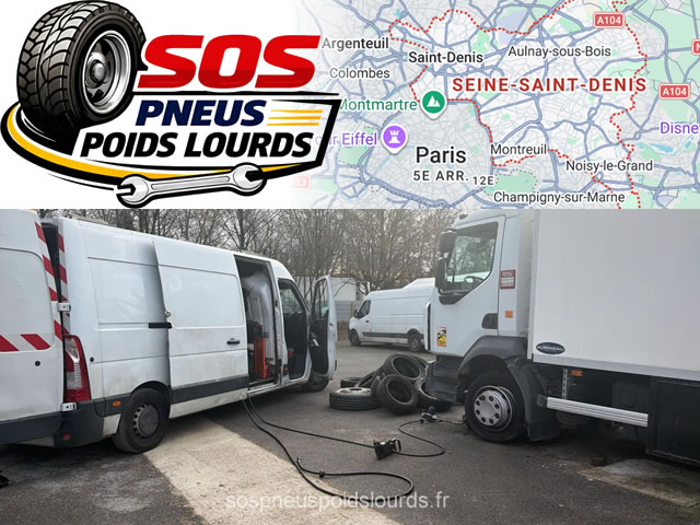 Réparation pneu poids lourd Seine-Saint-Denis 93